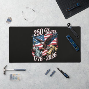 4th of July America US Patriotic Eagle Desk Mat