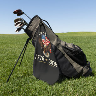 4th of July America US Patriotic Eagle Golf Towel