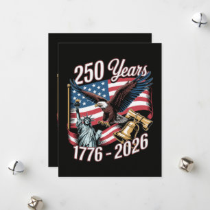 4th of July America US Patriotic Eagle Holiday Card