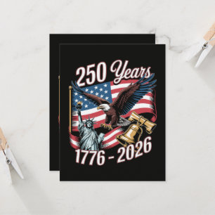 4th of July America US Patriotic Eagle Invitation