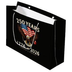 4th of July America US Patriotic Eagle Large Gift Bag