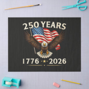 4th of July America US Patriotic Eagle  Tissue Paper