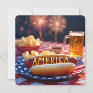 4th of July American Barbecue Invitation