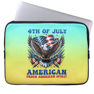 4th Of July American Eagle Sublimation-61001 Laptop Sleeve