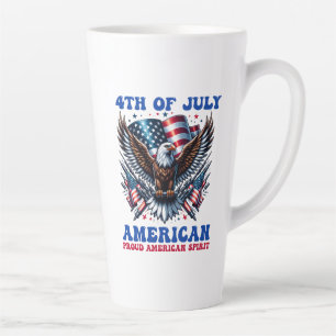 4th Of July American Eagle Sublimation-61001 Latte Mug