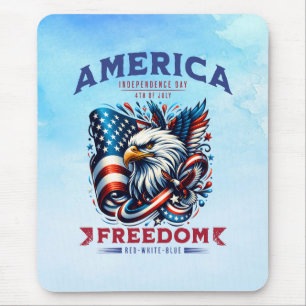 4th of July American Eagle Sublimation-61901 Mouse Pad