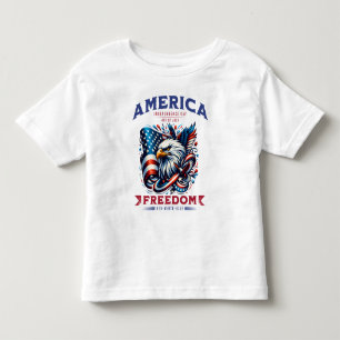 4th of July American Eagle Sublimation-61901 Toddler T-Shirt
