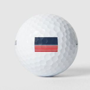 4th of july american flag golf balls