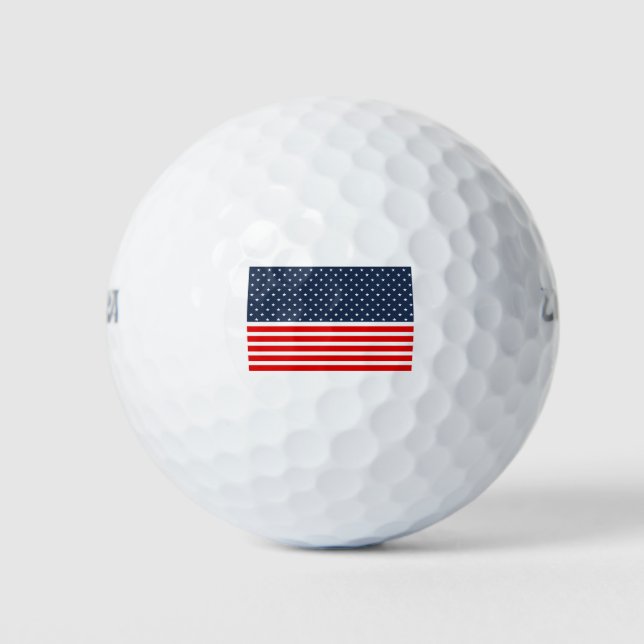 4th of july american flag golf balls (Front)