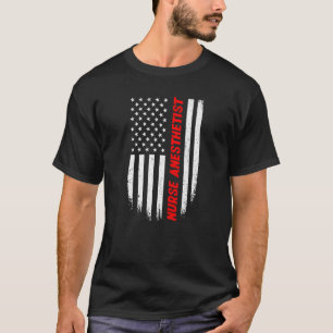 4th Of July American Flag Nurse Anaesthetist Men W T-Shirt