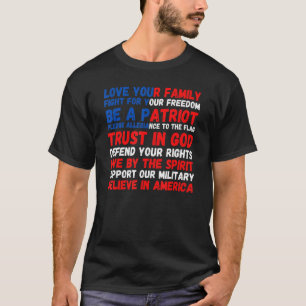 4th of July American Flag Patriotic 1776 T-Shirt