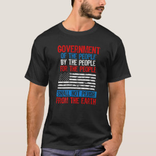 4th Of July American Flag Patriotic Abraham Linco T-Shirt