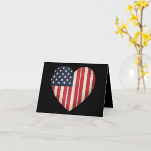 4th of July American Flag Patriotic USA Star Strip Card