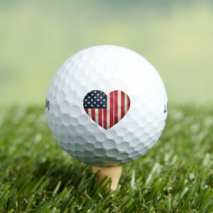 4th of July American Flag Patriotic USA Star Strip Golf Balls
