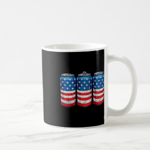 4th Of July American Flag Soda Cans Patriotic Usa Coffee Mug