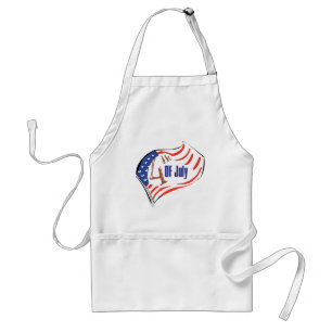 4th of July American Flag Standard Apron