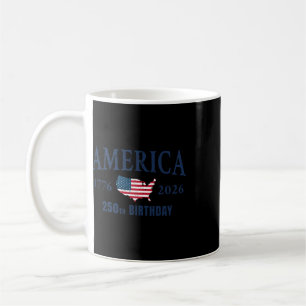 4th Of July American Flag Vintage 250 Years 1776 2 Coffee Mug