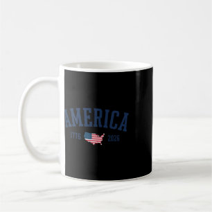 4th Of July American Flag Vintage 250 Years 1776 2 Coffee Mug