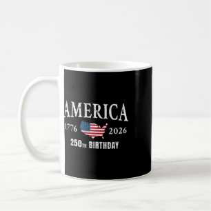 4th Of July American Flag Vintage 250 Years 1776 2 Coffee Mug