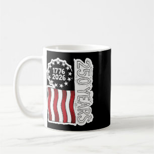 4th Of July American Flag Vintage 250 Years 1776 2 Coffee Mug