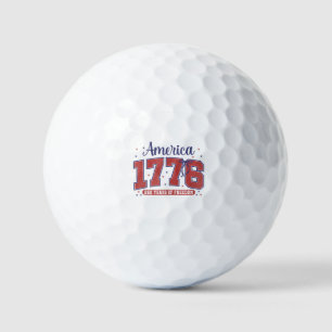 4th of July American Flag Vintage 250 Years 1776 2 Golf Balls