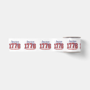 4th of July American Flag Vintage 250 Years 1776 2 Satin Ribbon