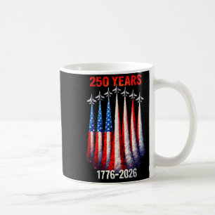 4th of July American Flag Vintage 250 Years 1776 Coffee Mug