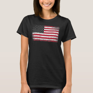 4th Of July American Flag Vintage Usa Men Women Pa T-Shirt