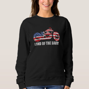 4th Of July American Forth July Motor Bike Usa Fla Sweatshirt