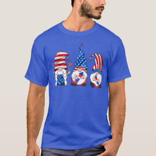4th Of July American Gnomes Celebrating Day T-Shirt