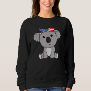 4th Of July American Koala For Kids Usa Koala Sweatshirt
