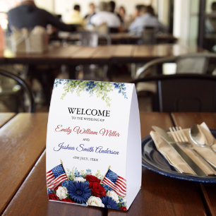 4th of July Americana Wedding Welcome