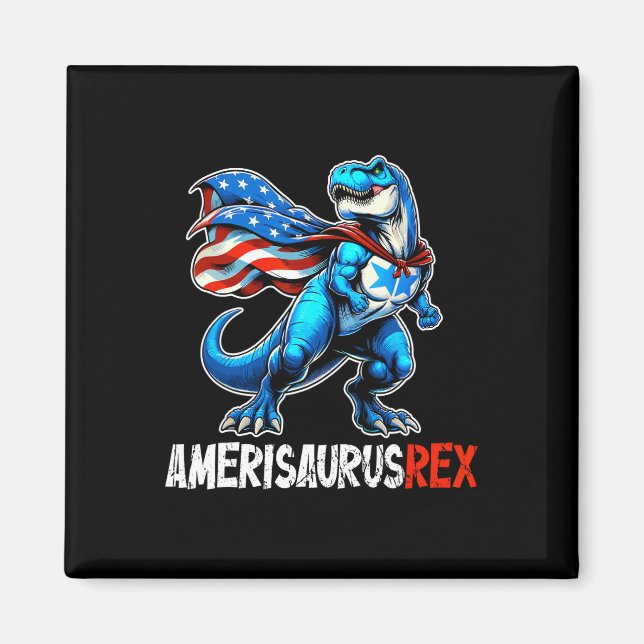 4th Of July Amerisaurus T Rex Funny  Magnet (Front)