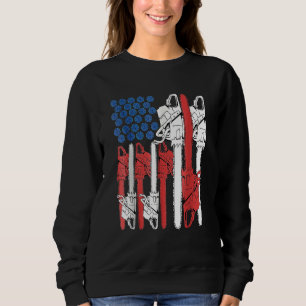 4th Of July Arboris Men Tree Climber Dad Chainsaw Sweatshirt
