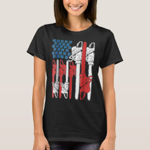 4th Of July Arboris Men Tree Climber Dad Chainsaw  T-Shirt