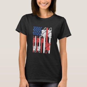 4th Of July Arboris Men Tree Climber Dad Chainsaw T-Shirt