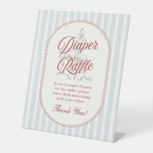 4th of July Baby Shower Diaper Raffle Sign