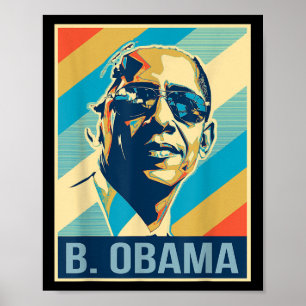 4th Of July Barack Obama President Retro Patriotic Poster