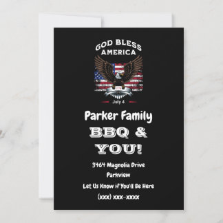 4th of July Barbeque Party Invitation