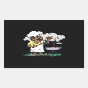4th Of July Barbeque Rectangular Sticker