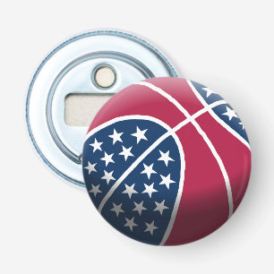 4th of July Basketball Bottle Opener