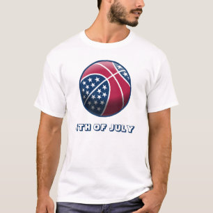 4th of July Basketball T-Shirt
