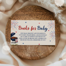 4th of July BBQ Baby Shower Book for Baby