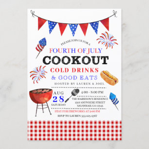 4th of July BBQ Invitation