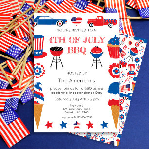 4th of July BBQ Invitation