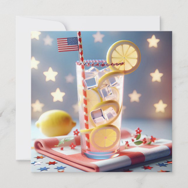 4th of July BBQ Party Invitation (Front)