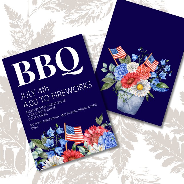 4th of July BBQ Party Invitation (Creator Uploaded)