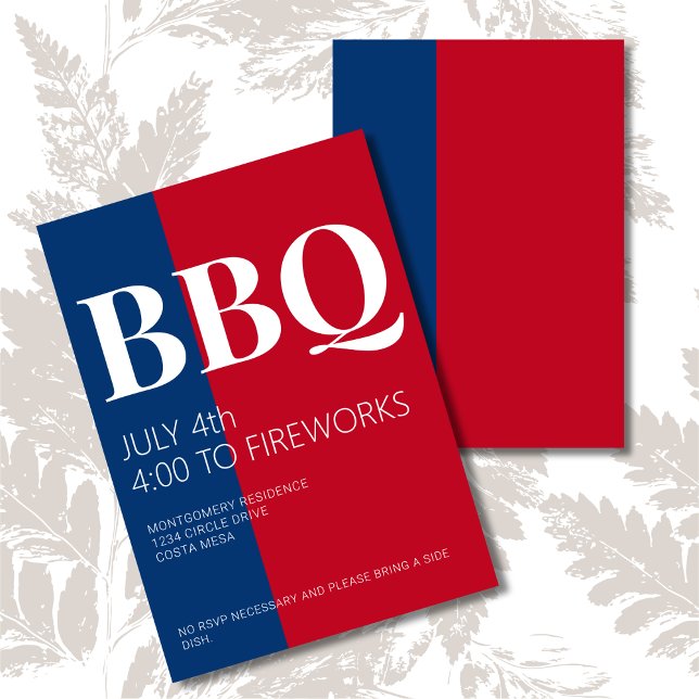 4th of July BBQ Party Invitation (Creator Uploaded)