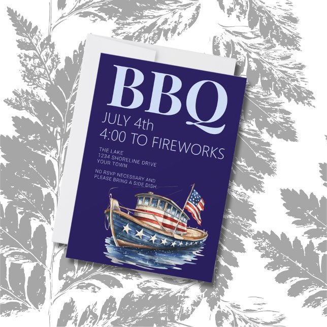4th of July BBQ Party Invitation (Creator Uploaded)