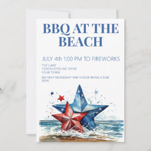 4th of July BBQ Party Invitation